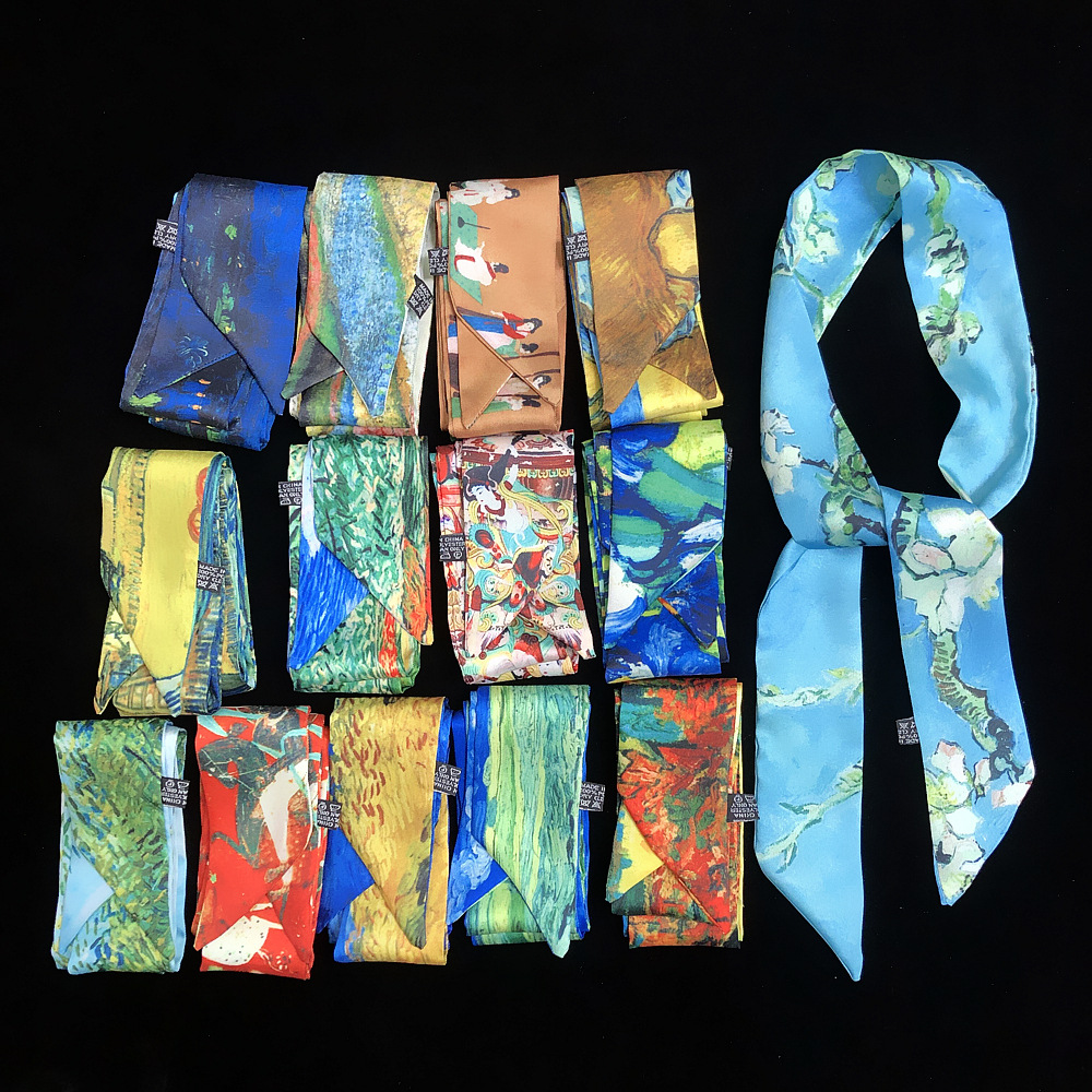 Silk Tie Woven - 2023 Van Gogh Oil Painting Twill