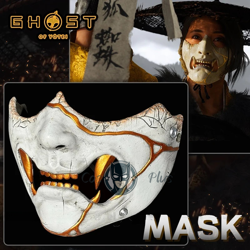 Mens Formal - Game Ghost of Yotei Atsu Mask