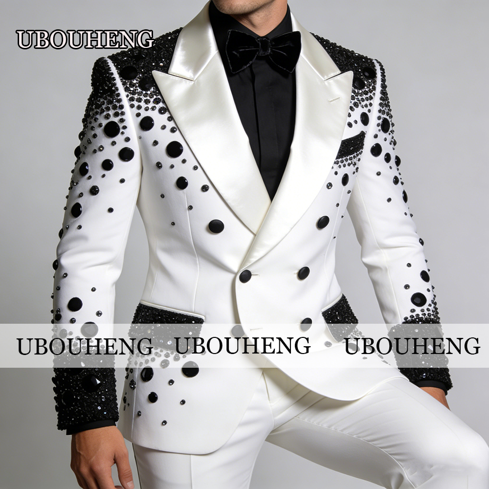 Men'S Formal Wear Attire - Exquisite Groom Wedding Suits Black Peaked