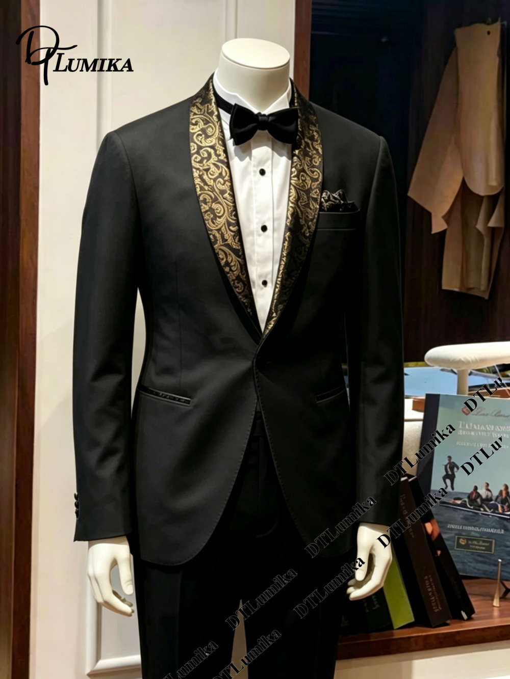 Men'S Formal Wear Attire - DTLumika Mens Suit Attire Jacket Pants