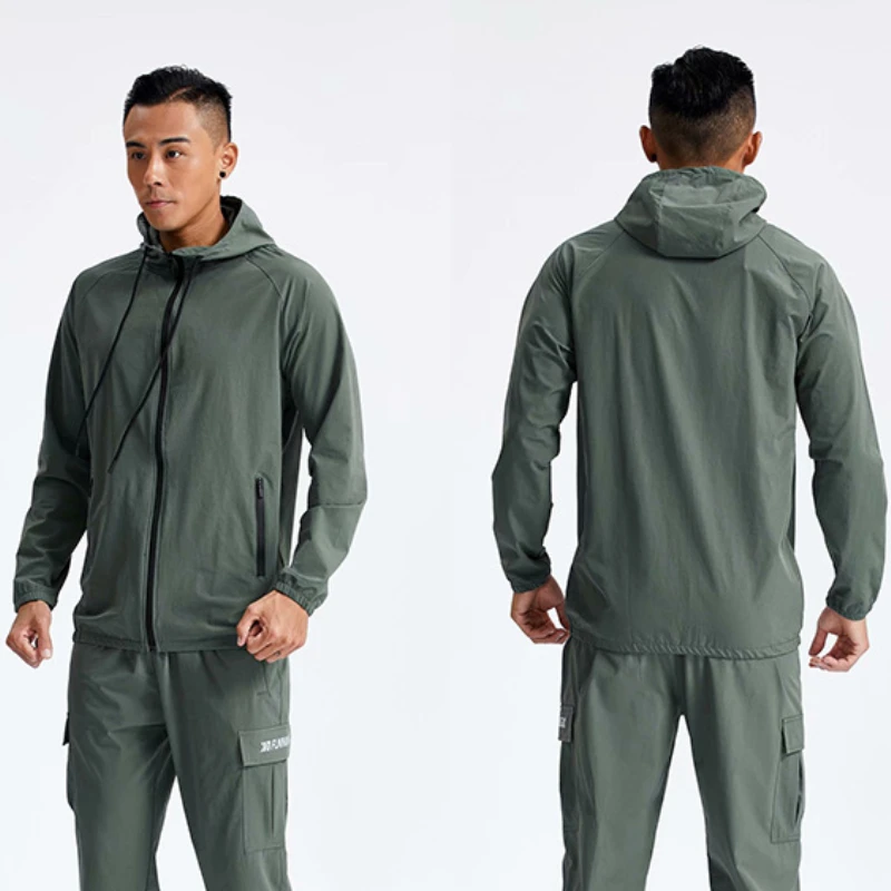 Men Formal Wear Coat - Men Fitness Sportswear Gym Training Long
