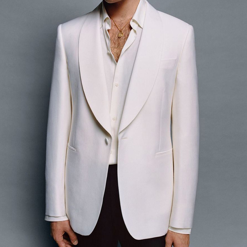 Elegant Formal Men'S Wear - Men’s Suit Jacket Shawl Lapel Single