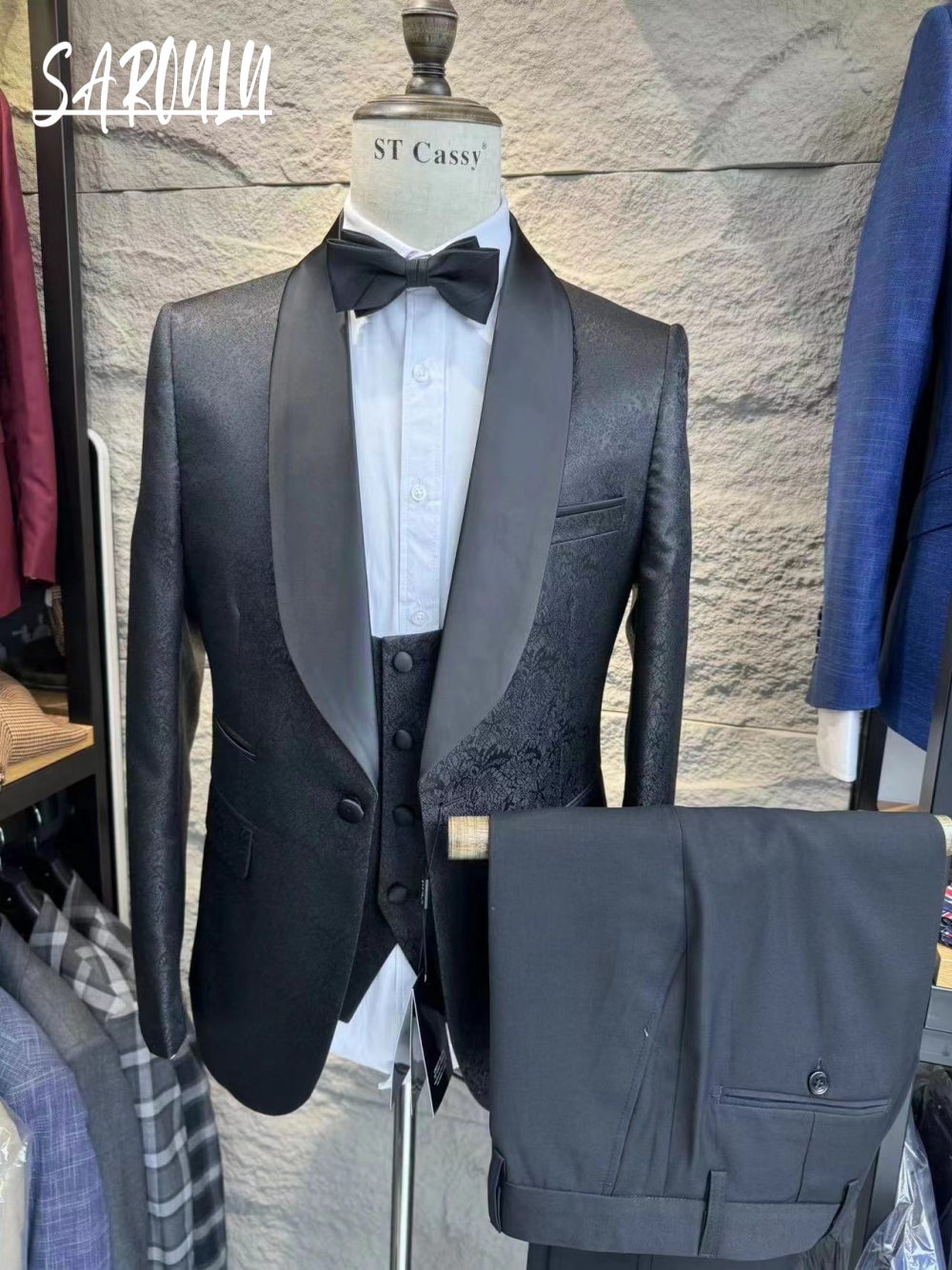 Men Formal Wear Sale - Daily Textured Men's Suit Elegant Wedding