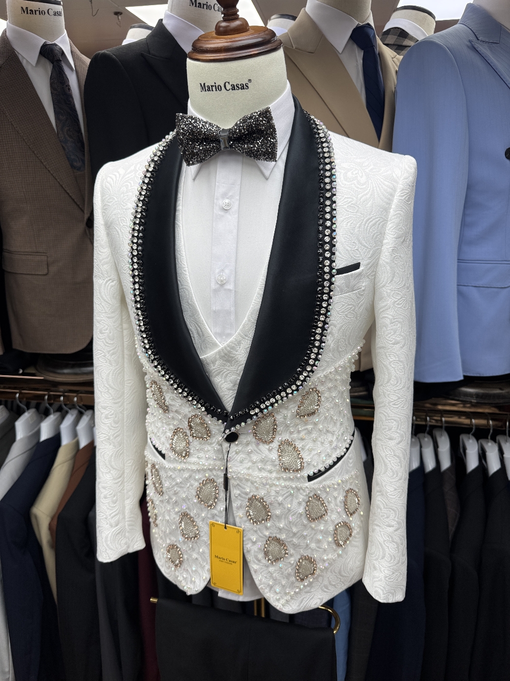 Richly Pearls Beaded Men Suit  - Men Formal Wear Sale recension och pris