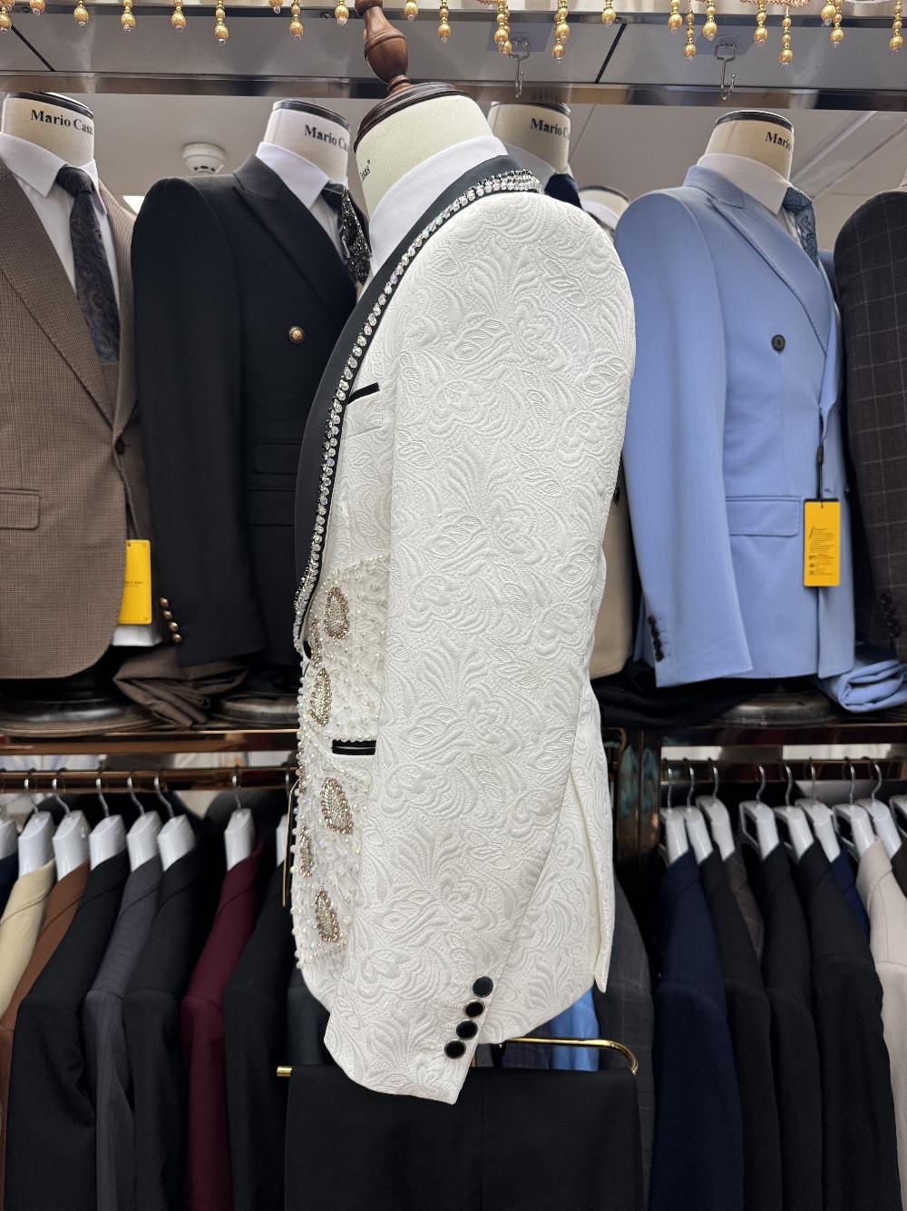 Richly Pearls Beaded Men Suit  - Men Formal Wear Sale recension och pris
