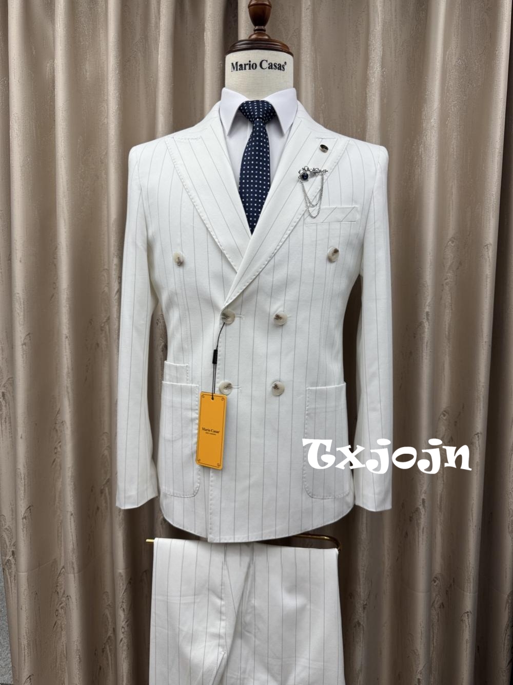 2026 New Striped Suit Set 2 Pi - Elegant Formal Men'S Wear recension och pris