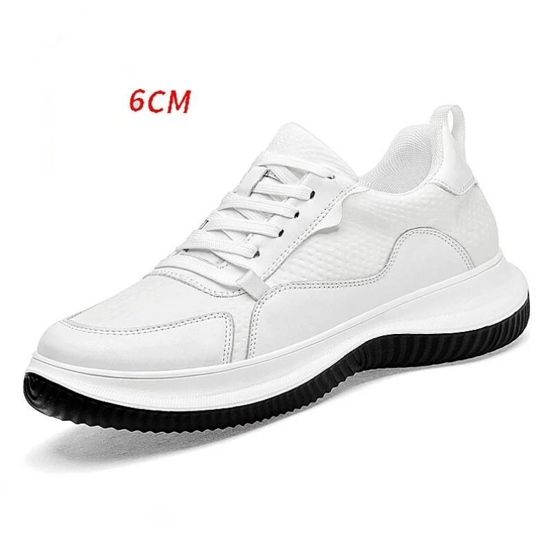 White Cow Leather Elevator Sne - Mens Formal recension och pris