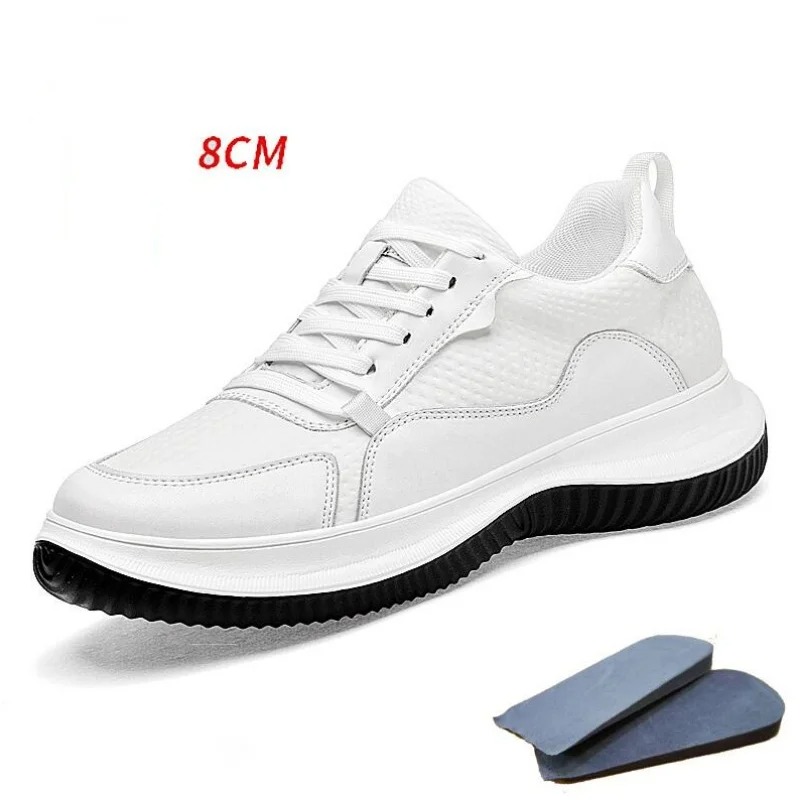 White Cow Leather Elevator Sne - Mens Formal recension och pris