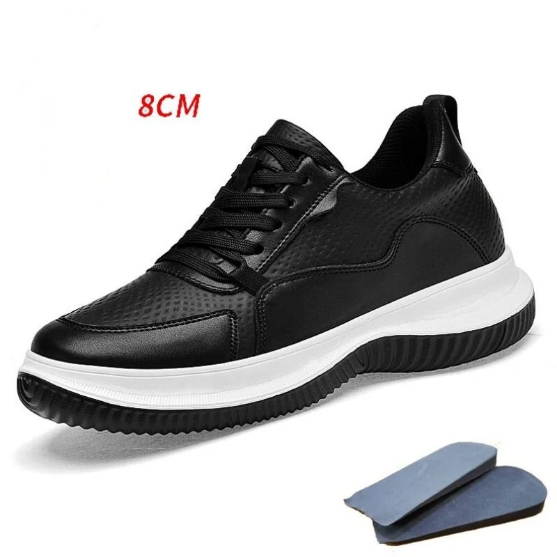 White Cow Leather Elevator Sne - Mens Formal recension och pris
