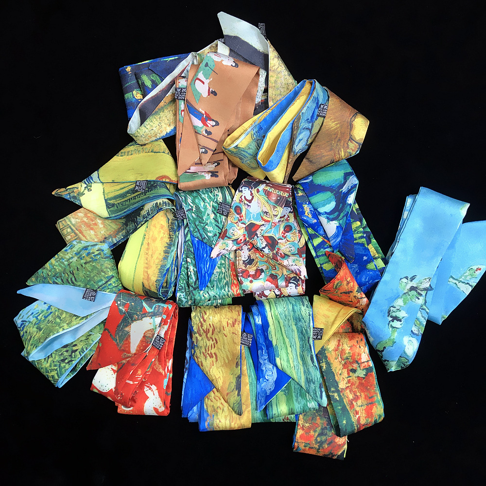 2023 Van Gogh Oil Painting Twi - Silk Tie Woven recension och pris