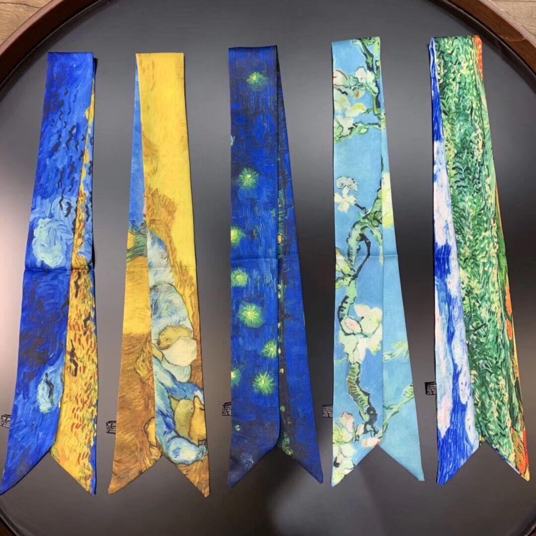 2023 Van Gogh Oil Painting Twi - Silk Tie Woven recension och pris