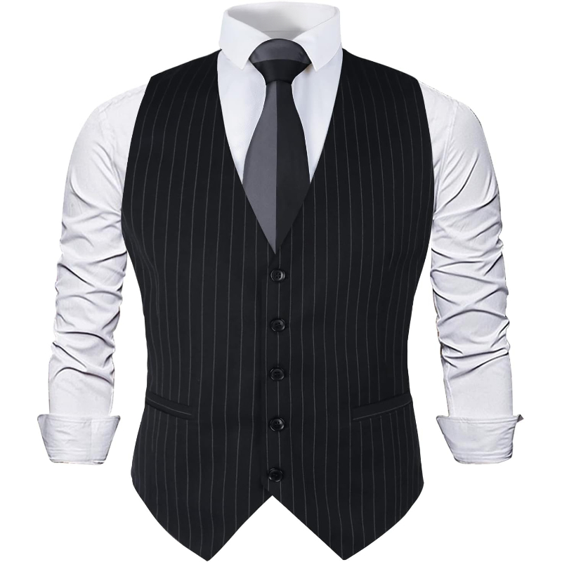 Mens Pinstripe Business Suit V - Men Formal Wear Wedding recension och pris