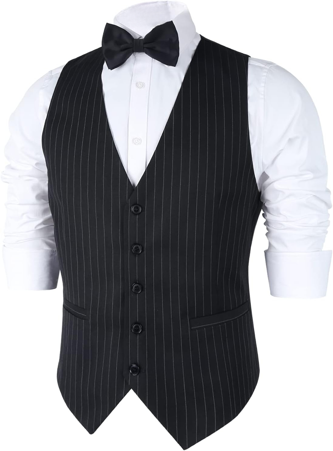 Mens Pinstripe Business Suit V - Men Formal Wear Wedding recension och pris