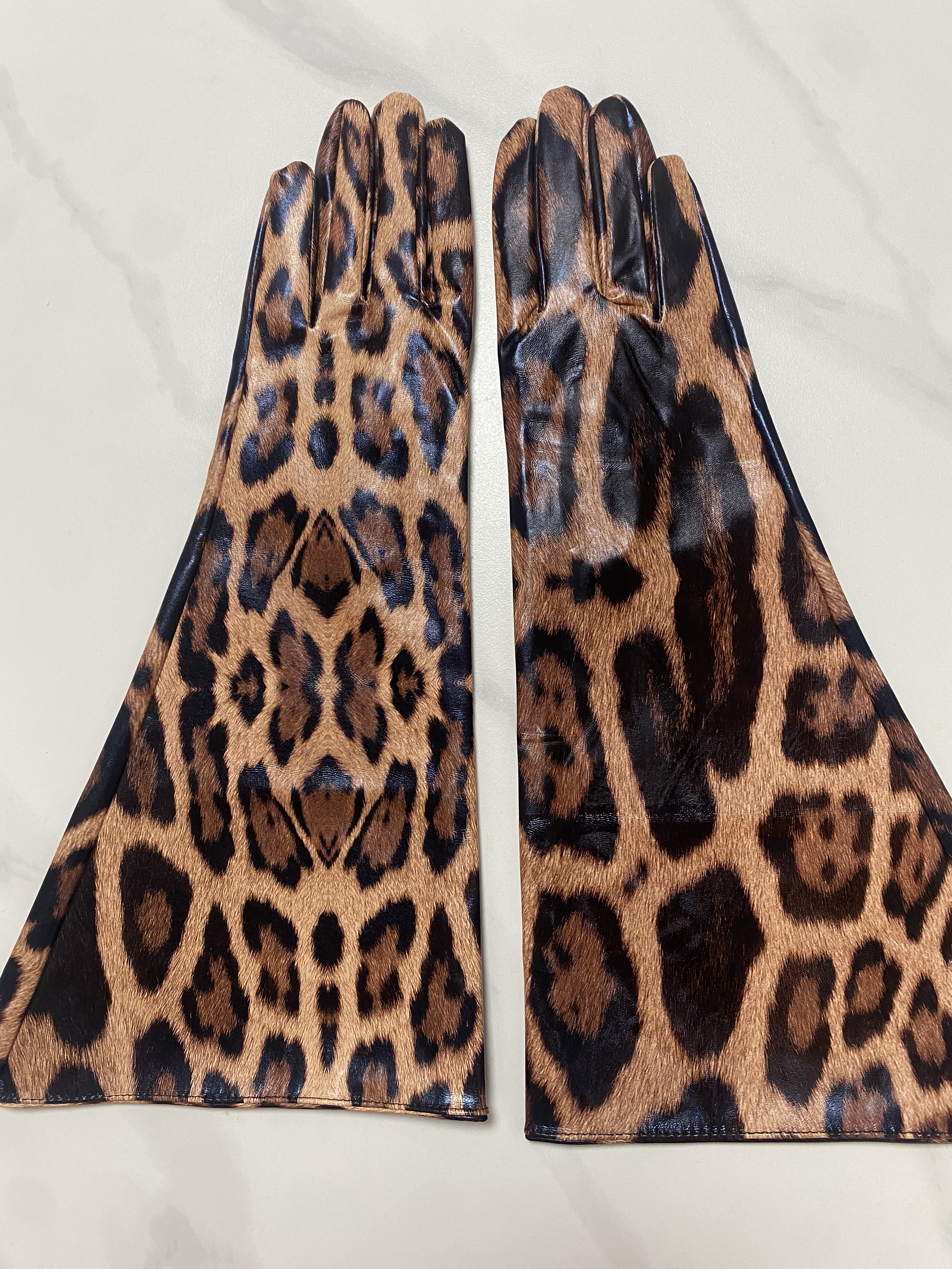 Women's Fashion PU Leather Wid - Formal Glove Leather recension och pris