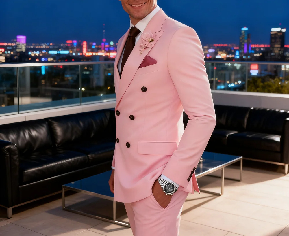High-End Brown Slim Fit Men's  - High End Men'S Formal Wear recension och pris