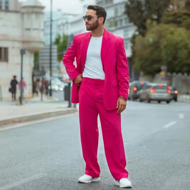 Latest Design Fuchsia Men Suit - Men Formal Wear Wedding recension och pris