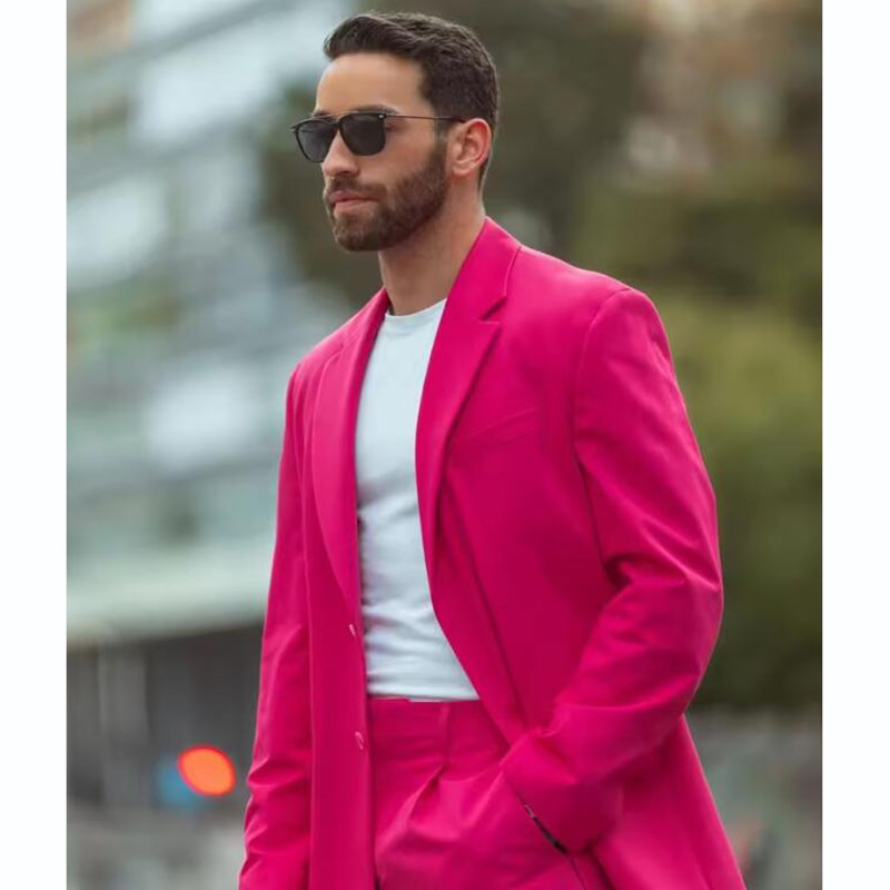 Latest Design Fuchsia Men Suit - Men Formal Wear Wedding recension och pris
