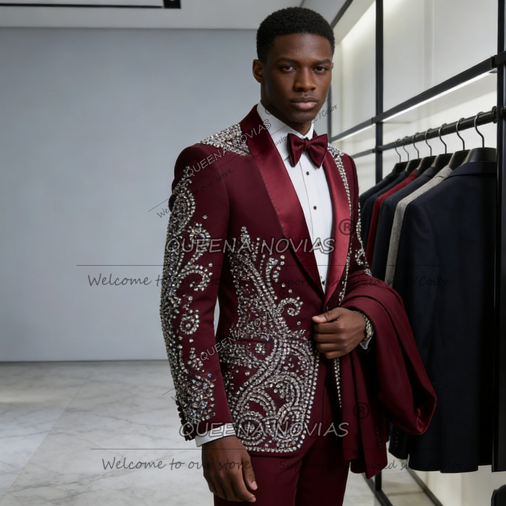 Brilliant Beaded Stones Groom  - Men'S Formal Wear Attire recension och pris