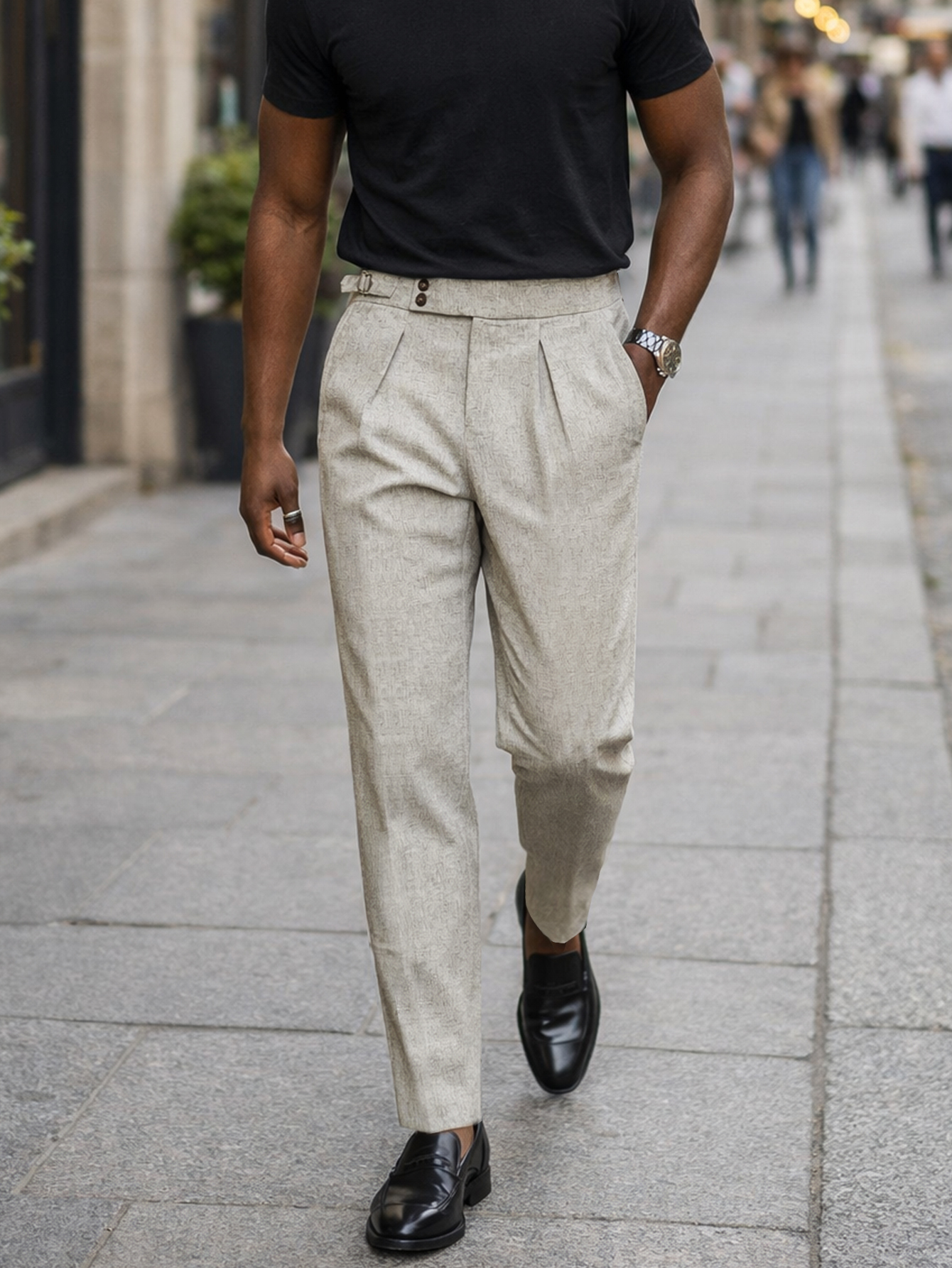 2026 Summer Linen Solid Color  - Men Formal Wear Without Suit recension och pris
