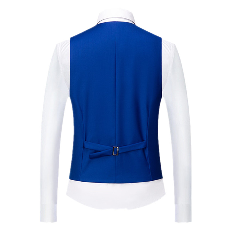 Pure Color Formal Suit Vest Bl - Men Formal Wear Wedding recension och pris