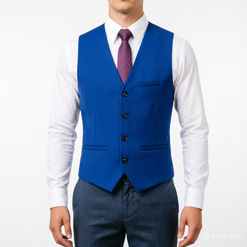 Pure Color Formal Suit Vest Bl - Men Formal Wear Wedding recension och pris