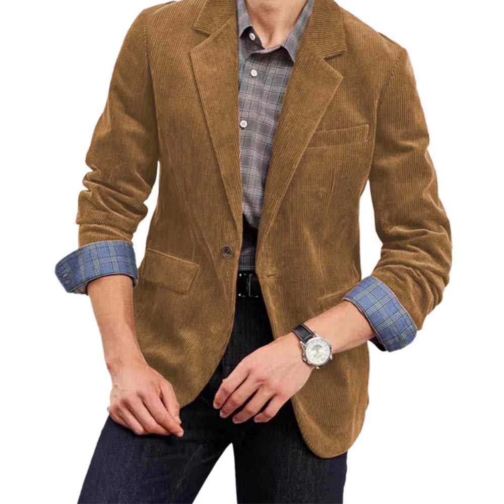 Men's Corduroy Suit Jacket Sin - Elegant Formal Men'S Wear recension och pris