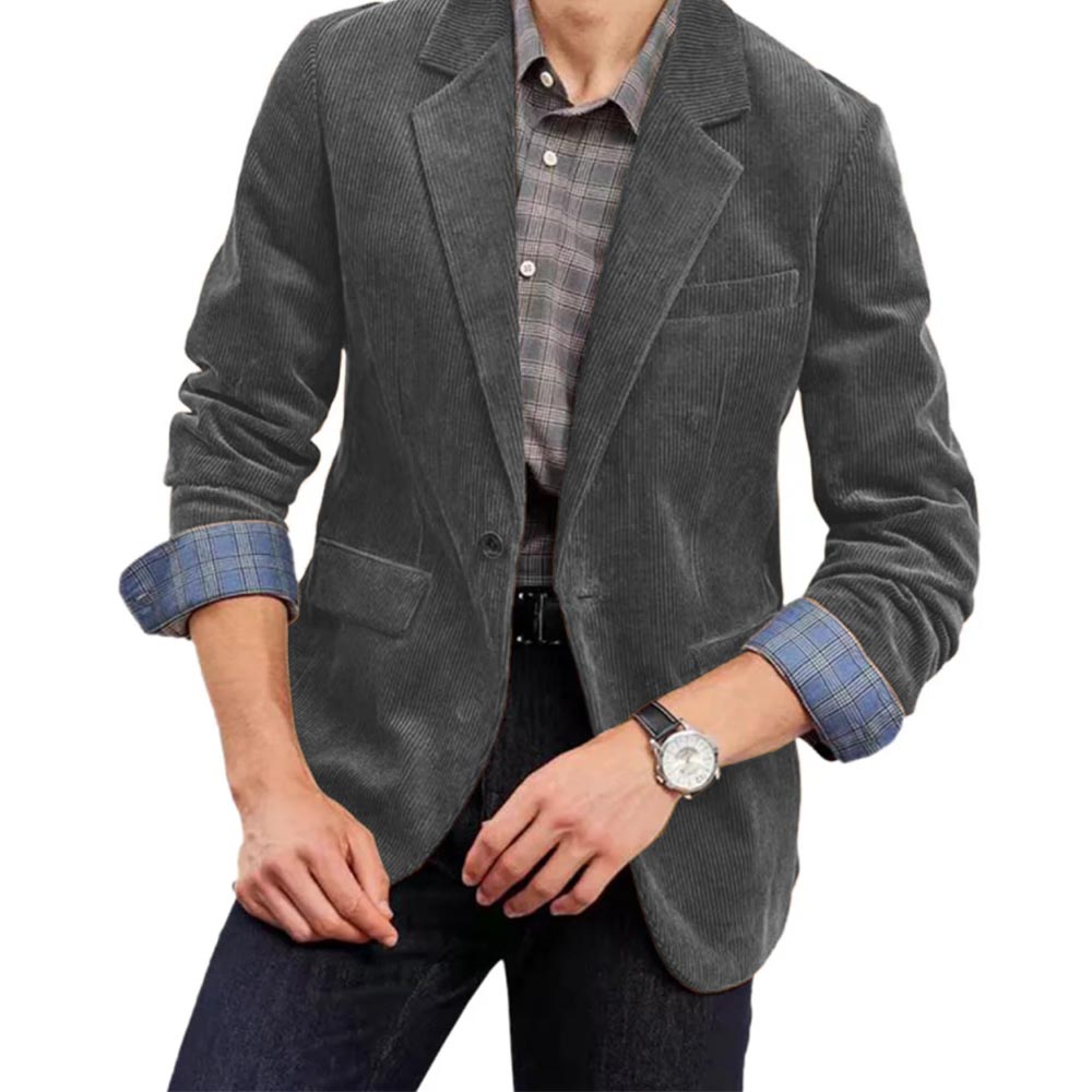 Men's Corduroy Suit Jacket Sin - Elegant Formal Men'S Wear recension och pris