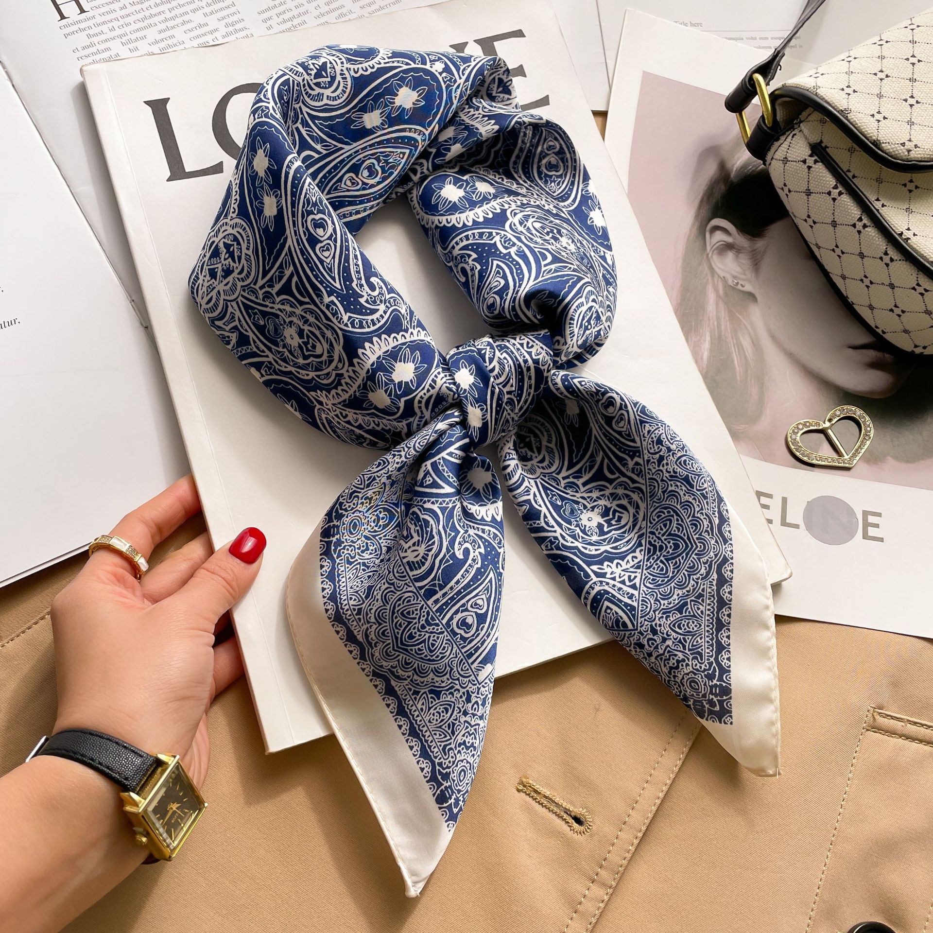 70*70cm Silk Square Scarf Wome - Silk Tie Woven recension och pris
