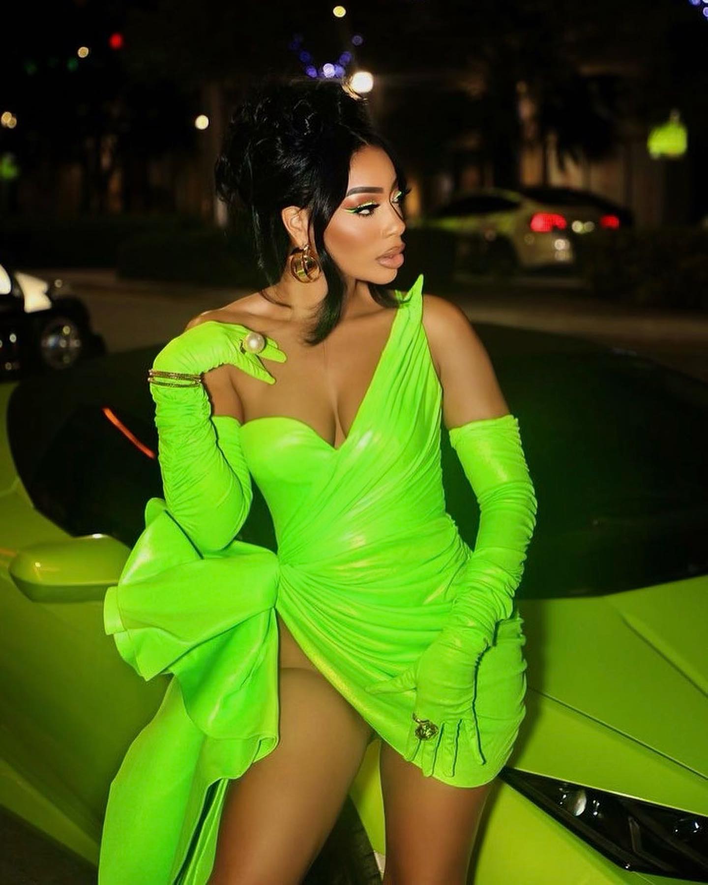 Glossy Green Leather Short Pro - Formal Glove Leather recension och pris