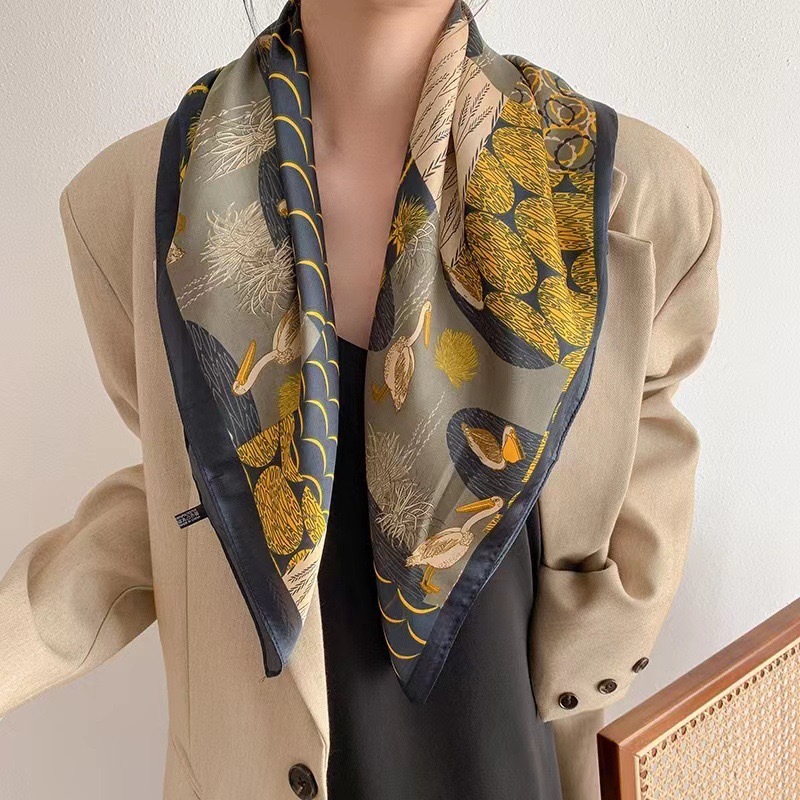 Luxury Vintage Silk Scarf Wome - Silk Tie Woven recension och pris