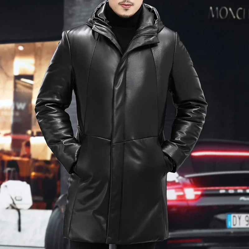 Men's Winter Coat Sheepskin Le - Men Formal Wear Coat recension och pris