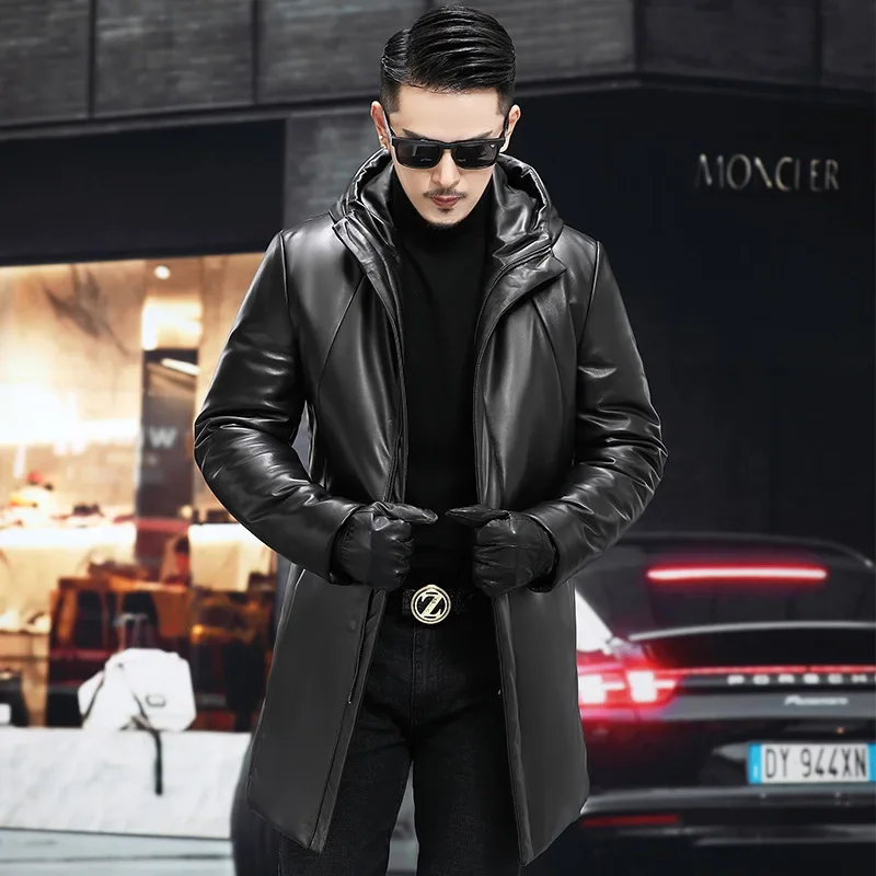 Men's Winter Coat Sheepskin Le - Men Formal Wear Coat recension och pris