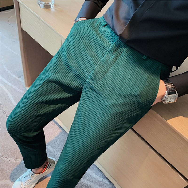 2024 Autumn New Waffle Stretch - Men'S Used Formal Wear recension och pris