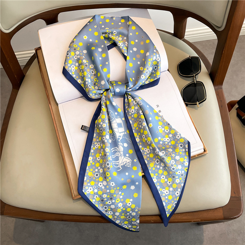Fashion Print Long Silk Scarf  - Silk Tie Woven recension och pris