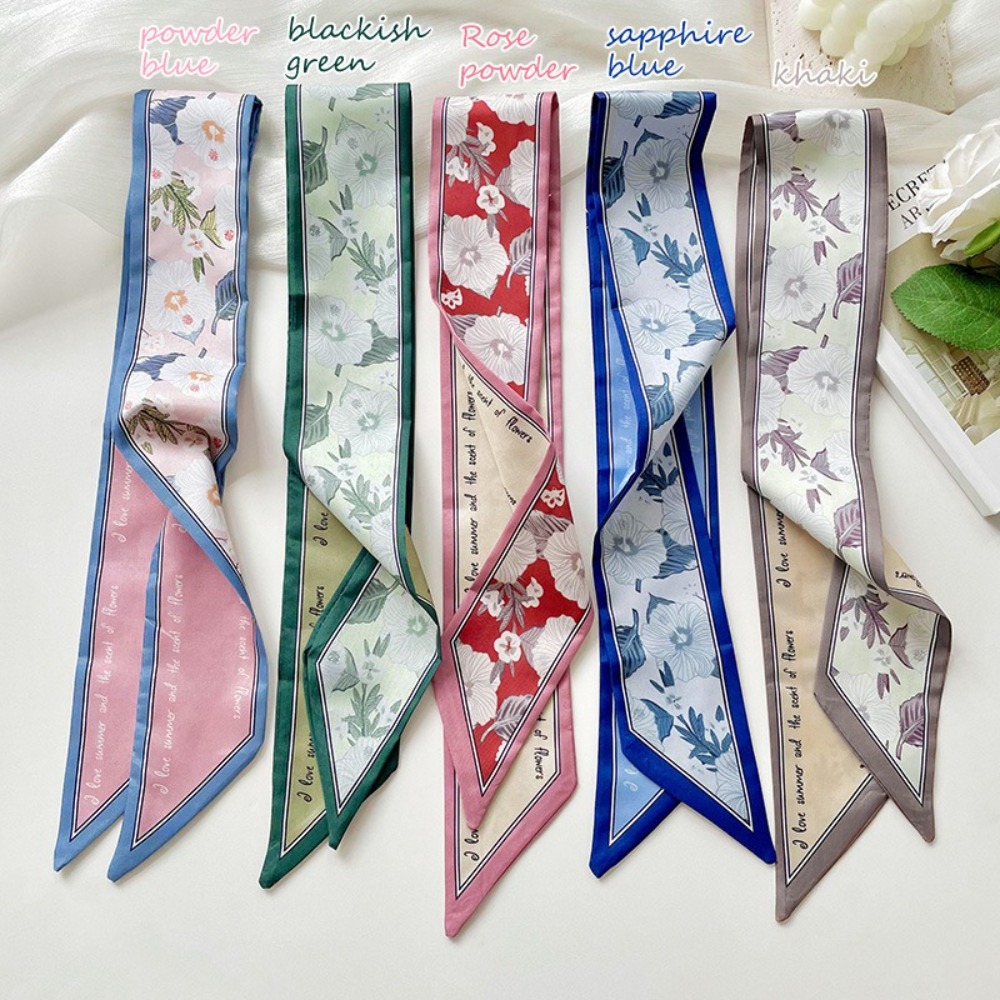 Summer Floral Silk Satin Scarf - Silk Tie Woven recension och pris
