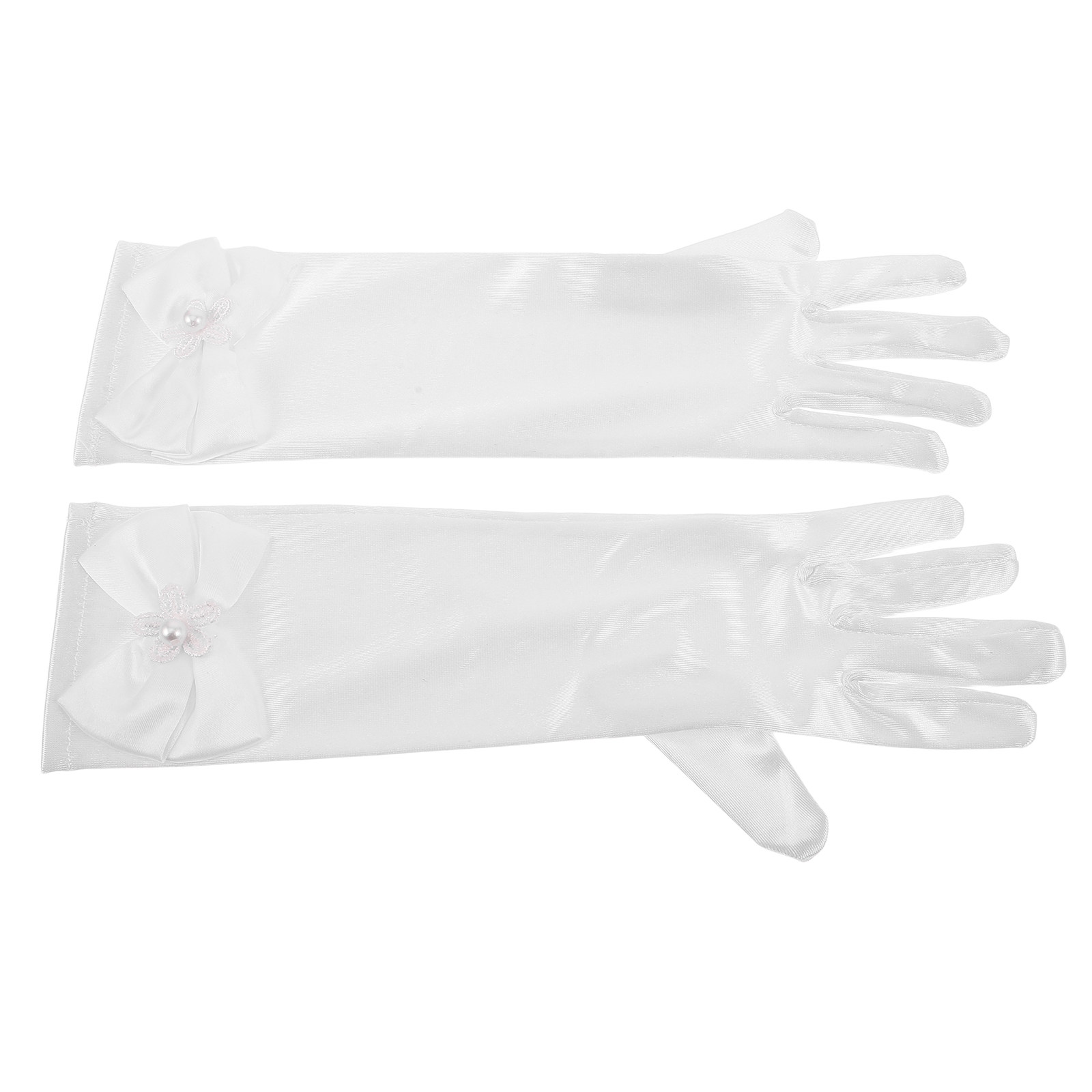 2Pcs Elegant Bowknot Girls Dre - Formal Glove Leather recension och pris