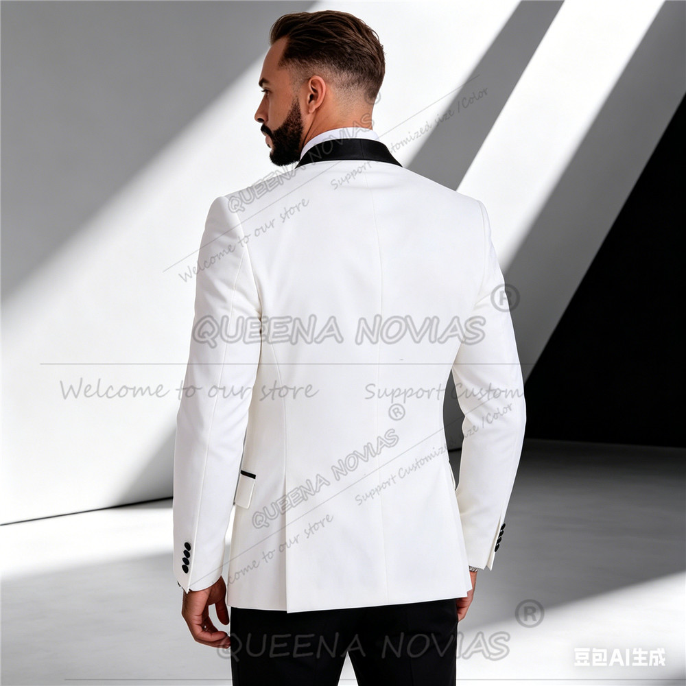 Elegant White Suit Men 3 Piece - Men'S Formal Wear Attire recension och pris