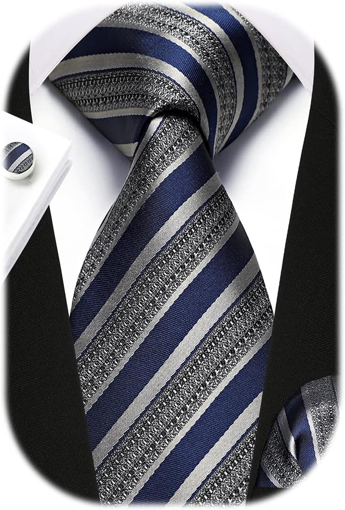 Men's Stripe Tie & Pocket Squa - Mens Formal recension och pris
