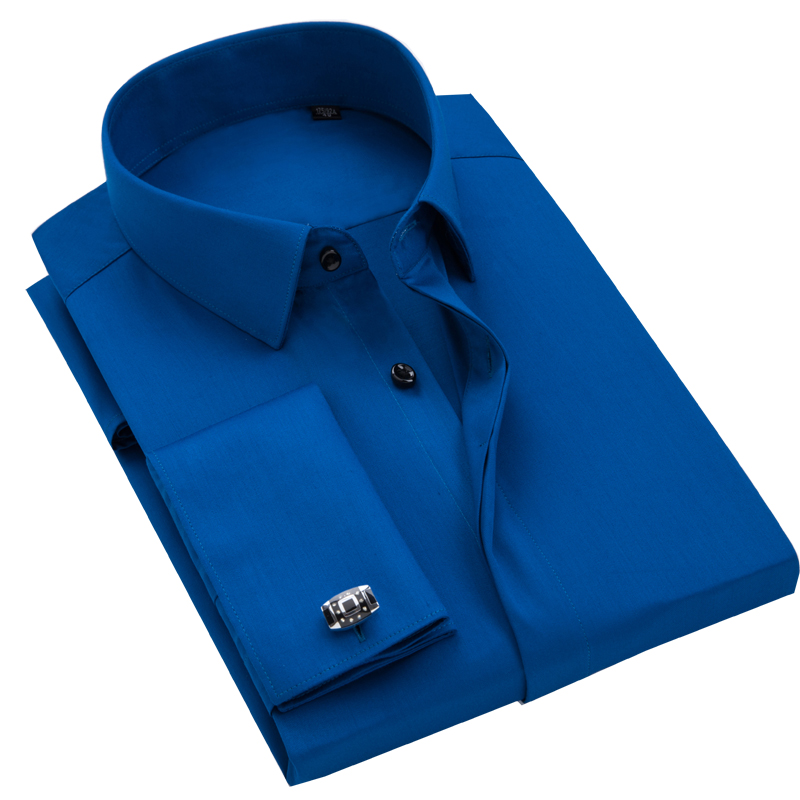 Men's French cufflinks shirt,  - High End Men'S Formal Wear recension och pris