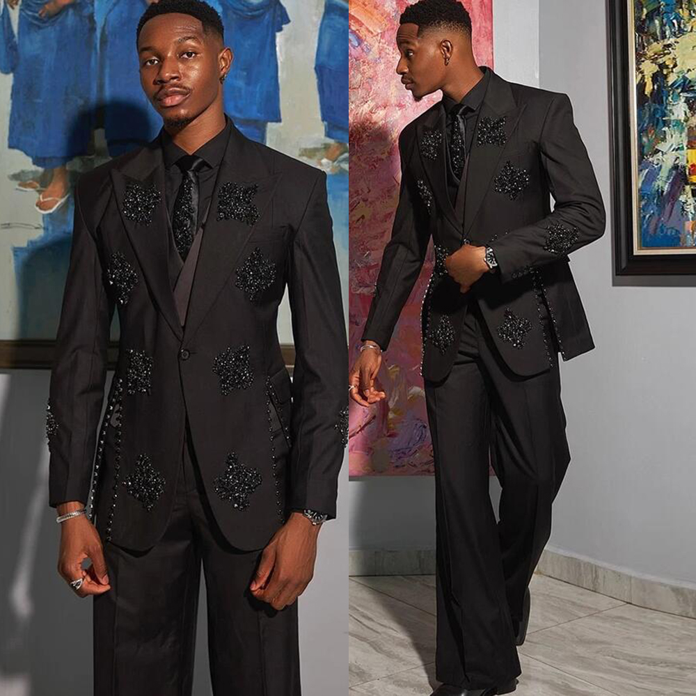 Luxury Suit Men 2 Piece Sets C - Men'S Formal Wear Attire recension och pris
