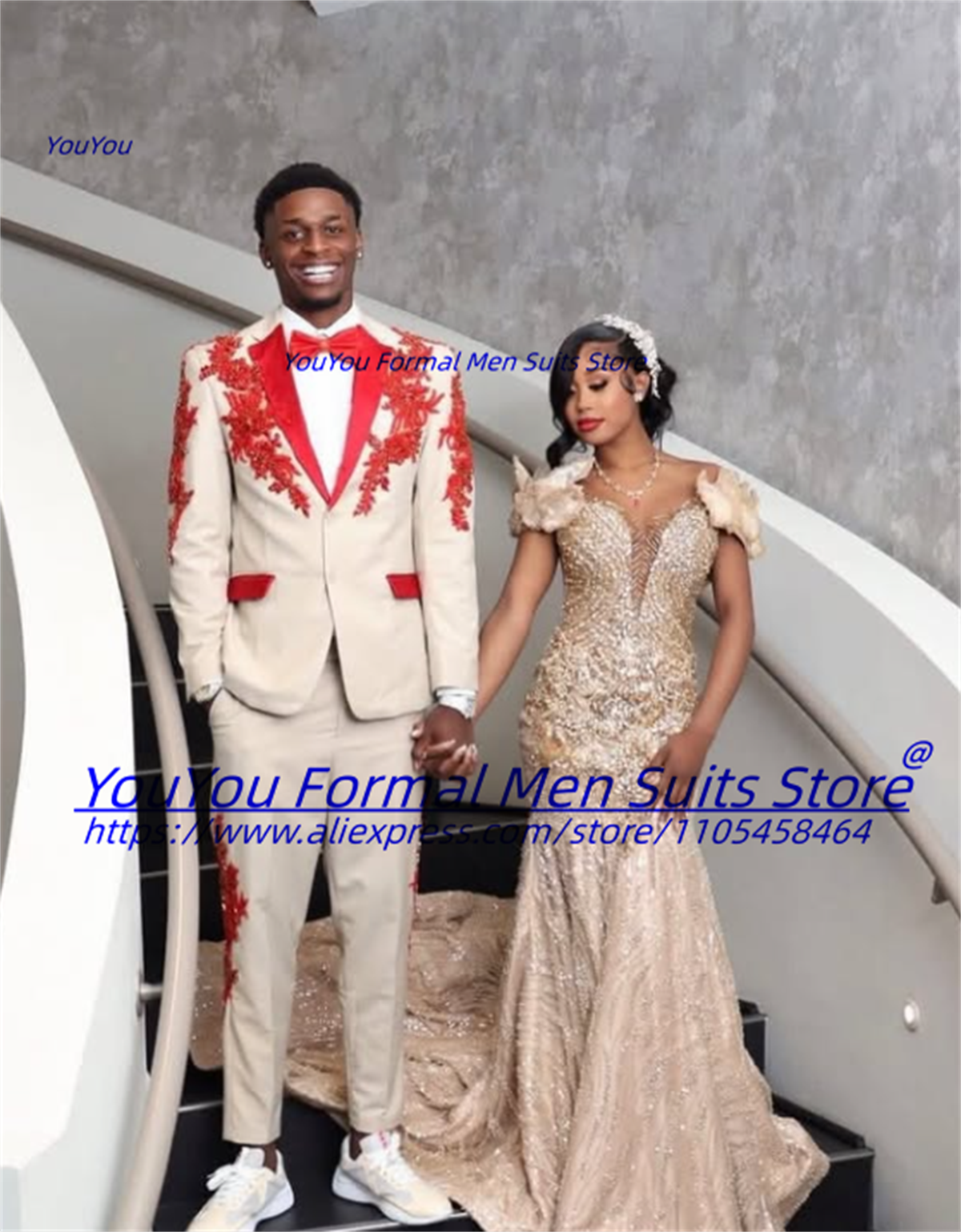 Luxurious Beige Groom Wedding  - Men Formal Wear Wedding recension och pris