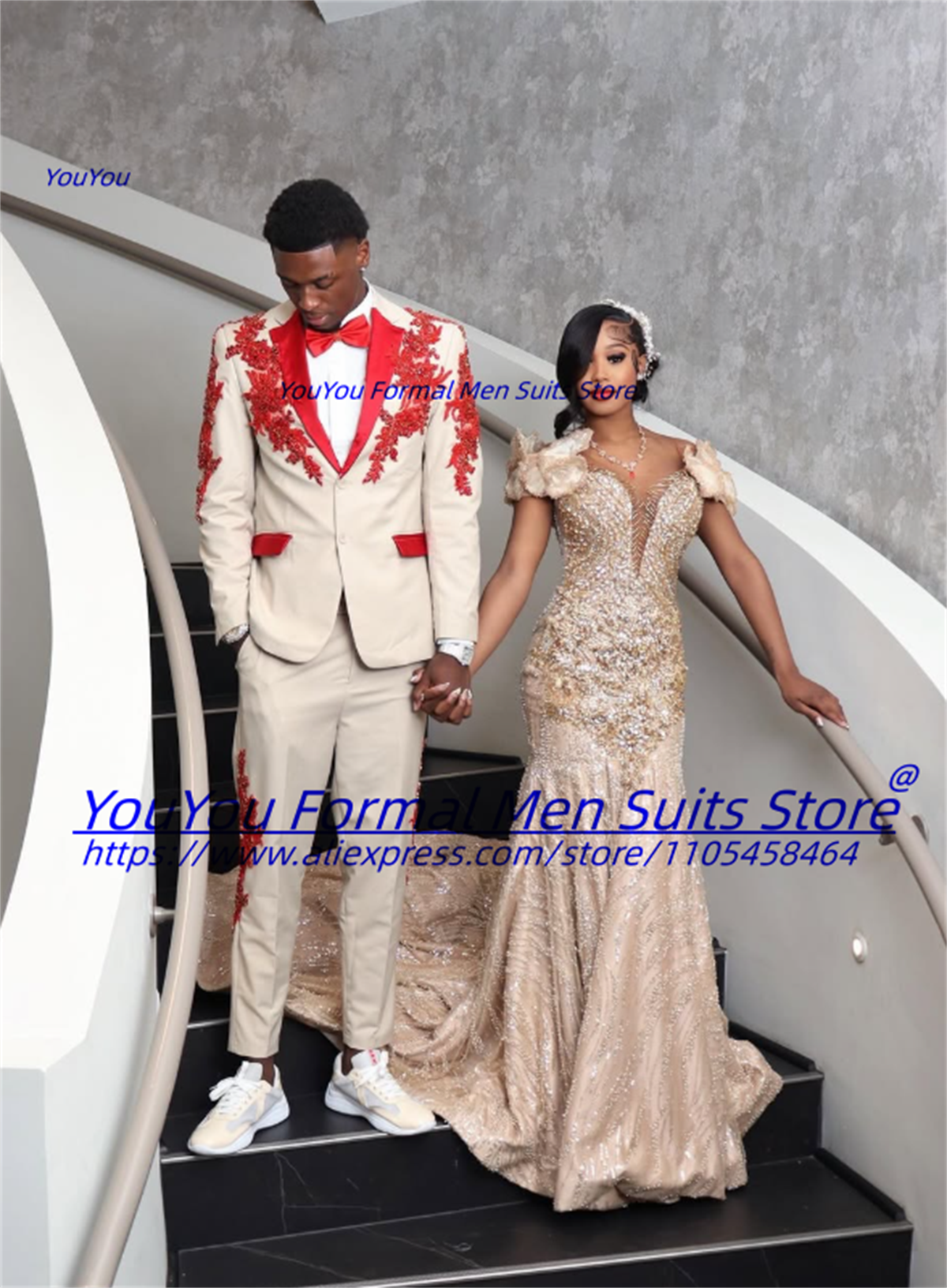 Luxurious Beige Groom Wedding  - Men Formal Wear Wedding recension och pris