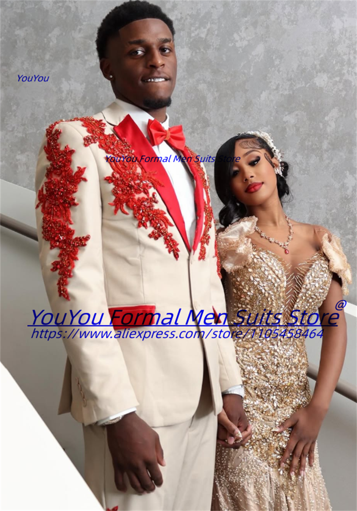 Luxurious Beige Groom Wedding  - Men Formal Wear Wedding recension och pris