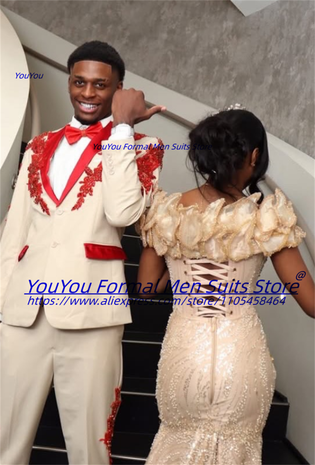 Luxurious Beige Groom Wedding  - Men Formal Wear Wedding recension och pris