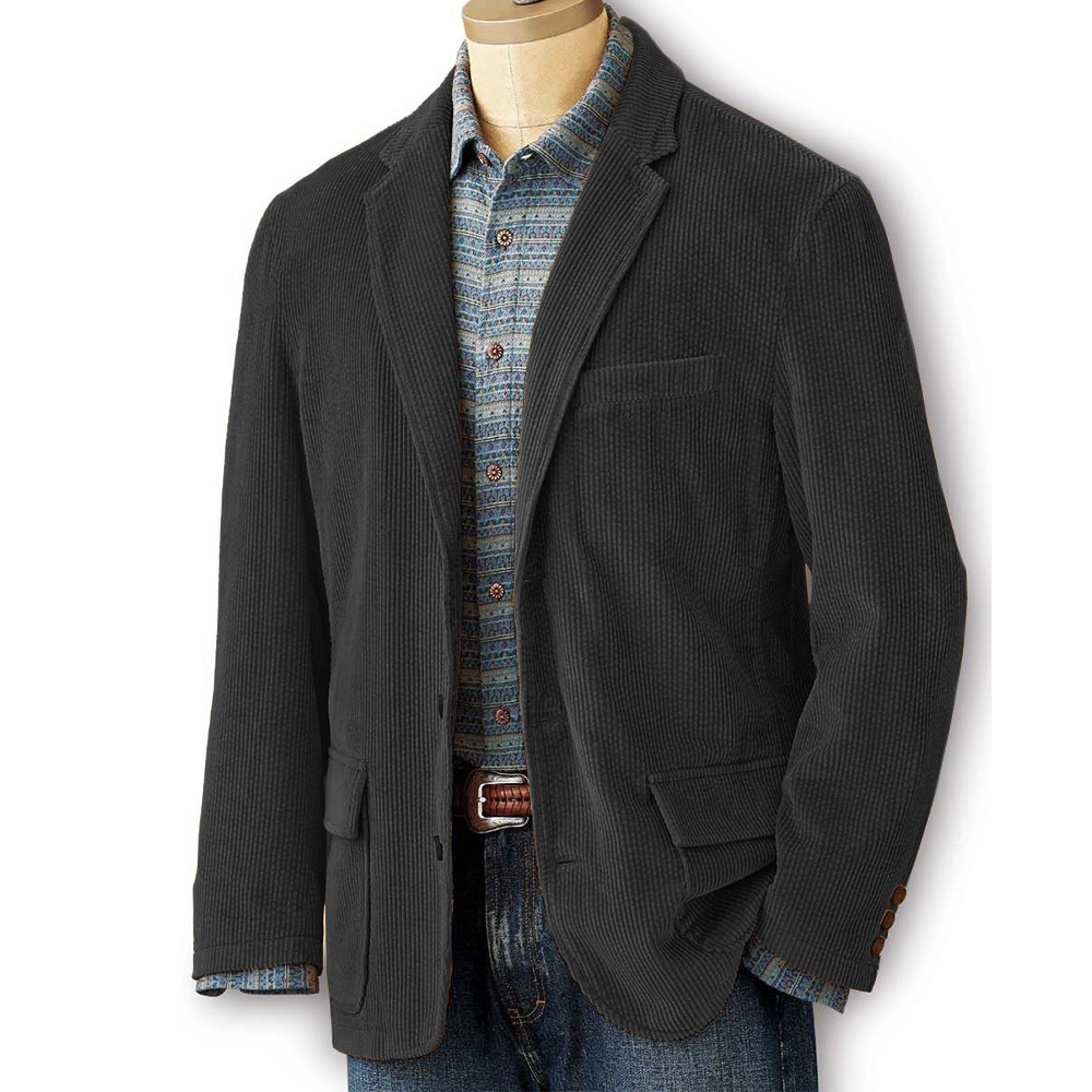 Mens Corduroy Blazer Suit Jack - Men Formal Wear Without Suit recension och pris