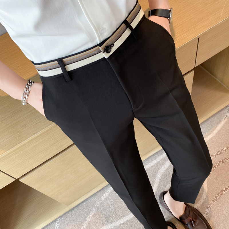 Fashion Waist Stripes Suit Pan - Men'S Used Formal Wear recension och pris