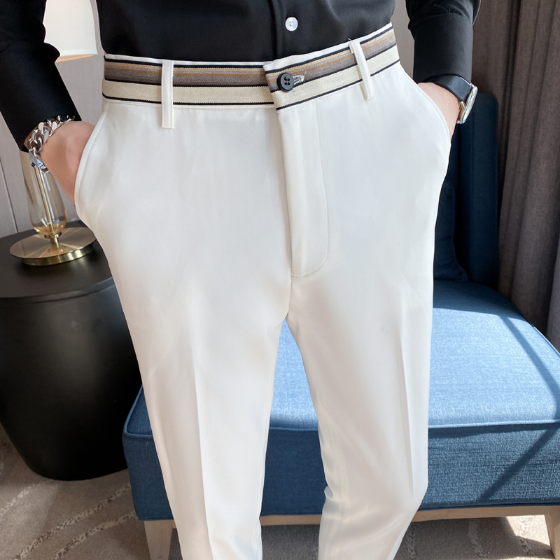 Fashion Waist Stripes Suit Pan - Men'S Used Formal Wear recension och pris