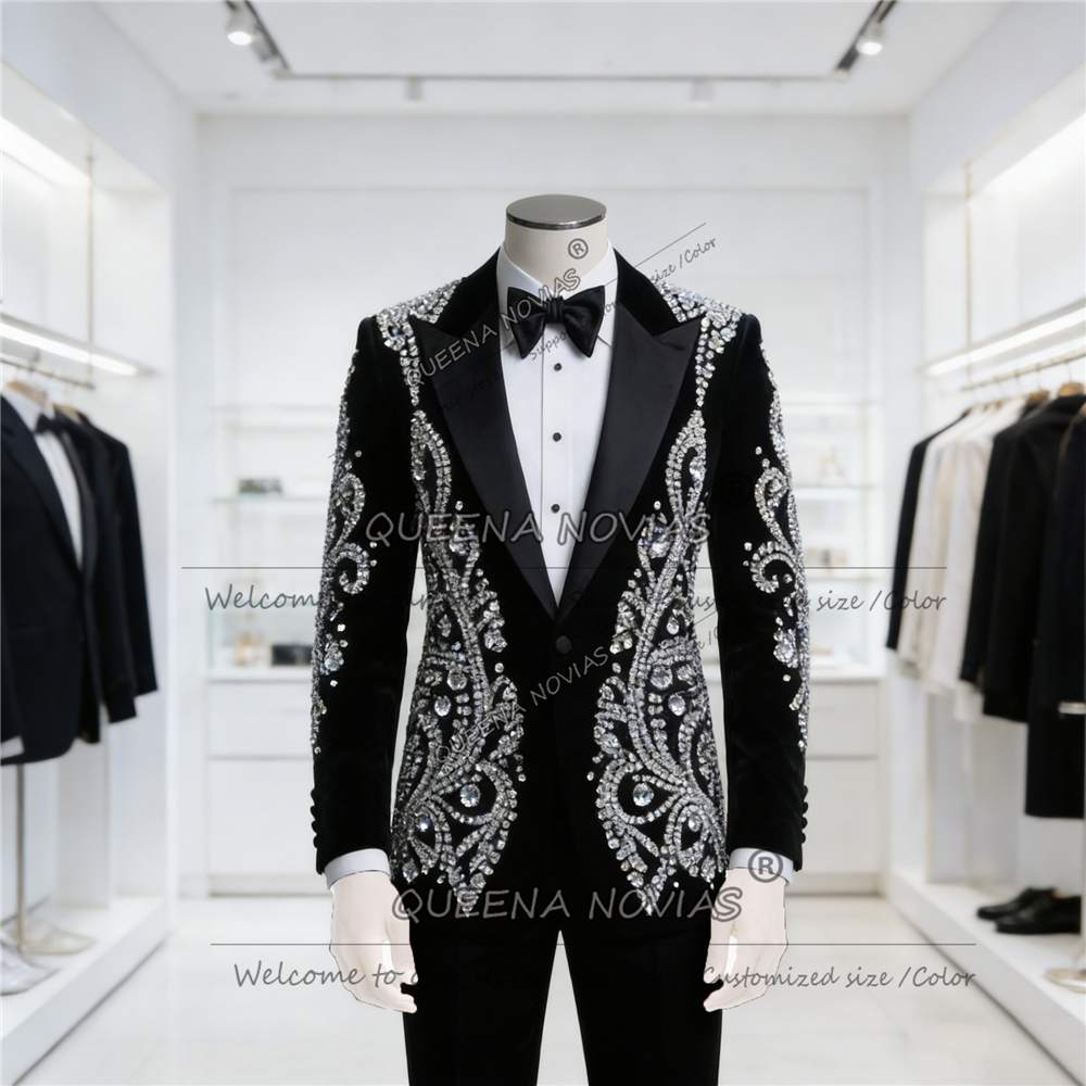 Exclusive Diamond Beaded Weddi - Men'S Formal Wear Attire recension och pris