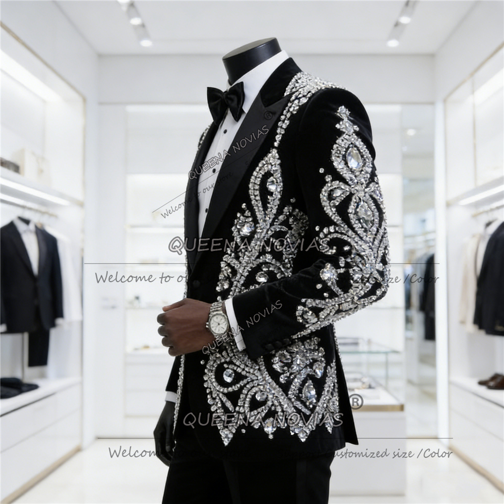 Exclusive Diamond Beaded Weddi - Men'S Formal Wear Attire recension och pris