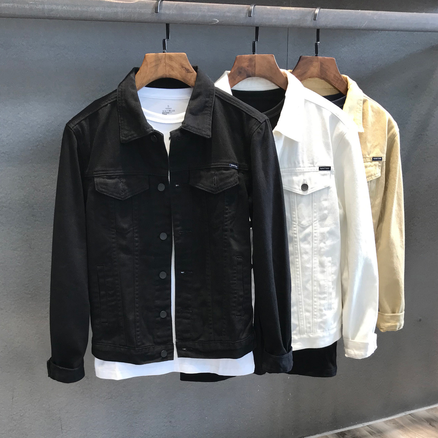 Spring Autumn Men's Denim Jack - Men Formal Wear Coat recension och pris